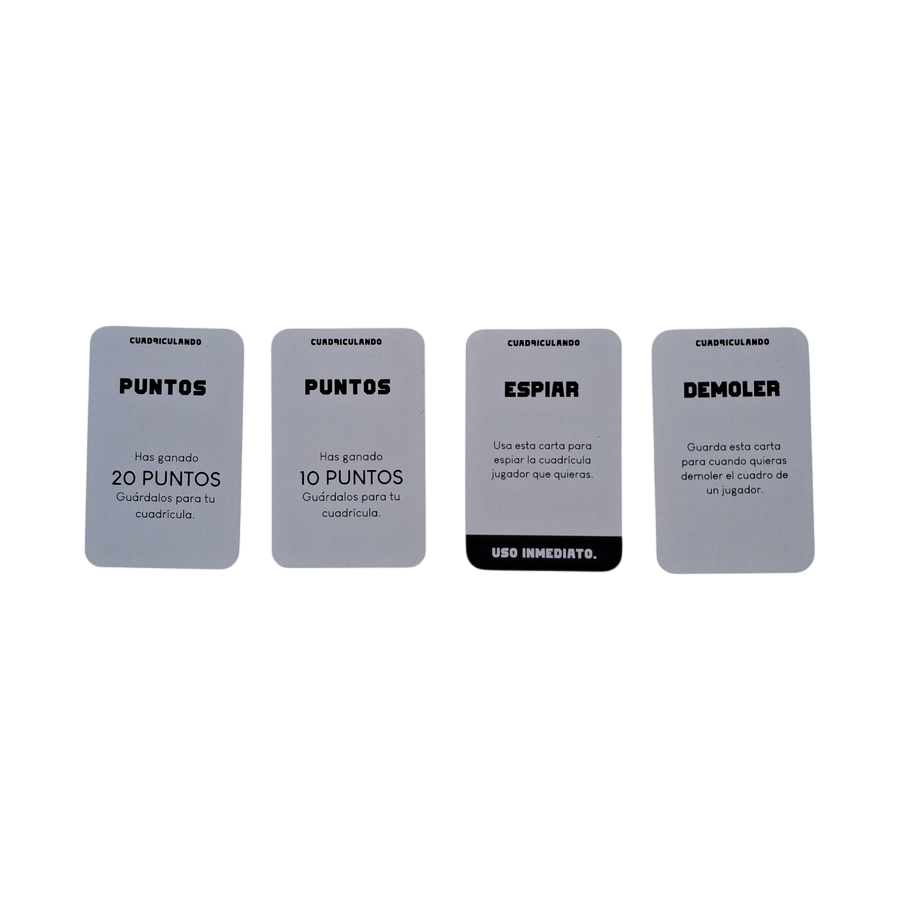 Cartas del juego